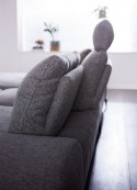 Canapé d’angle avec chaise longue ADMIRAL.B 3,5 places, double profondeur cuir ou tissu