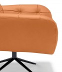 ANTHONY.ML fauteuil design pivotant en cuir ou tissu