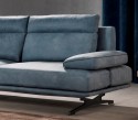 GRANCANYON canapé cuir ou tissu design mousse mémoire de forme & duvet, chaise longue