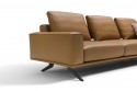 Canapé cuir design TALISMAN grand 3 places mousses mémoire de forme