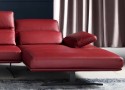 FIRE*STAR canapé design en cuir d'angle version chaise longue