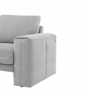 BROOK.TM, canapé design cubique 3 places 3 assises, cuir ou tissu