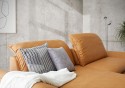 Canapé angle DEEP&LOUNGE tissu ou cuir chaise longue large 3 places