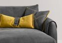 Canapé d'angle avec chaise longue 5 places cuir pleine fleur Deluxe ultra HOMETRAVELERS ou tissu