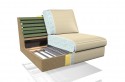 Canapé d'angle modulable & composable CASUAL.WEST en U cuir ou tissu