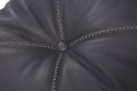 Coussin cuir ou tissu 50 x 50 cm, finition passepoil cuir