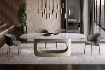 AIRED table de salle à manger ultra design & exclusive en marbre