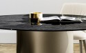 AMANTE table en verre cristal design ronde ou rectangulaire