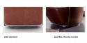 COCO fauteuil rond & confortable fixe ou pivotant en cuir ou tissu de salon