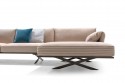 Canapé d'angle cuir avec chaise longue ALLAN.K