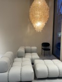 Canapé cuir modulable bubble CHAMALOVE 3 places, ultra confort & design