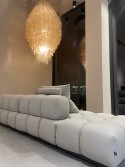Canapé cuir modulable bubble CHAMALOVE 3 places, ultra confort & design