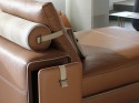 Chaise longue daybed BELTEDLORD en cuir pleine fleur avec coffre de rangement