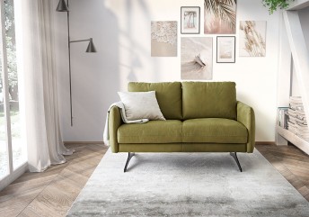 MINIMAX, petit canapé design compact 2 places, cuir ou tissu