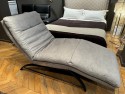 Chaise longue relax électrique ABSOLUTE cuir Skin Vintage grey