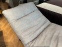 Chaise longue relax électrique ABSOLUTE cuir Skin Vintage grey