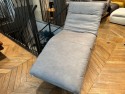 Chaise longue relax électrique ABSOLUTE cuir Skin Vintage grey