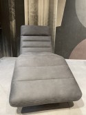 Chaise longue de relaxation large de 75 cm CONTROLBODY électrique filaire en tissu gris