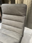 Chaise longue de relaxation large de 75 cm CONTROLBODY électrique filaire en tissu gris