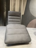 Chaise longue de relaxation large de 75 cm CONTROLBODY électrique filaire en tissu gris