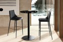 BUSBOY, table haute bistrot ronde plateau céramique, verre, marbre ou bois