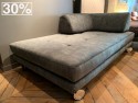 Chaise longue modulable ELEMENTS en tissu velours Velvet Vintage chasseur