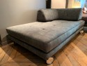 Chaise longue modulable ELEMENTS en tissu velours Velvet Vintage chasseur