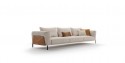 Canapé design 3 places 3 assises AMAZING.LOUNGE cuir, tissu, nubuck ou mix couleur