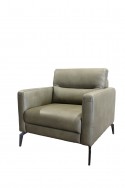 AIDEN.PM fauteuil cuir ou tissu cubique confort souple ou ferme