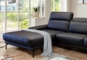 BLUSHER canapé cuir ou tissu 3,5 places avec chaise longue design