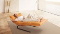 ABISS chaise longue design cuir ou tissu relaxation électrique & batterie