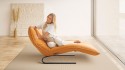 ABISS chaise longue design cuir ou tissu relaxation électrique & batterie