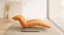 ABISS chaise longue design cuir ou tissu relaxation électrique & batterie