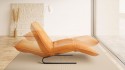 ABISS chaise longue design cuir ou tissu relaxation électrique & batterie