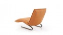 Chaise longue design cuir ou tissu relaxation électrique & batterie ABISSIEN 