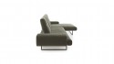 BENSON, canapé d’angle design chaise longue tissu ou cuir, profondeur d’assise modifiable