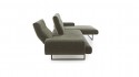 BENSON, canapé d’angle design chaise longue tissu ou cuir, profondeur d’assise modifiable