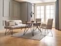 DINER&LUNCH, chaise assise fixe ou pivotante avec ou sans accoudoirs cuir ou tissu ou bi-matière