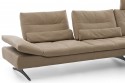 ABARTHROYAL merveilleux & ultra confortable canapé cuir d'angle avec chaise longue