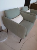 Paire de fauteuil cuir Ranger bleu vert BB.TOMY