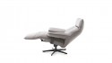 ARTOLOUNGE fauteuil relax cuir ou tissu filaire bimoteur têtière réglable & accoudoirs mobile