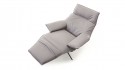 ARTOLOUNGE fauteuil relax cuir ou tissu filaire bimoteur têtière réglable & accoudoirs mobile