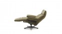 ARTOLOUNGE fauteuil relax cuir ou tissu filaire bimoteur têtière réglable & accoudoirs mobile