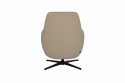 Fauteuil lounge dossier haut SEA SHELL LUXY pieds au choix, cuir ou tissu