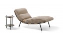 NAVALE chaise longue cuir pleine fleur Deluxe ou tissus sublimes