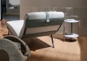 NAVALE chaise longue cuir pleine fleur Deluxe ou tissus sublimes