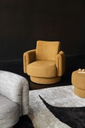 ARROW fauteuil fixe ou pivotant design organique en tissu