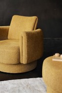 ARROW fauteuil fixe ou pivotant design organique en tissu