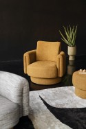 ARROW fauteuil fixe ou pivotant design organique en tissu