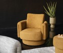 ARROW fauteuil fixe ou pivotant design organique en tissu